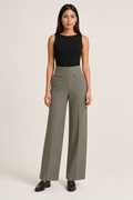 Leggin Hessed Couture de pierna ancha — Gris