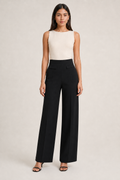 Leggin Hessed Couture de pierna ancha — Negro
