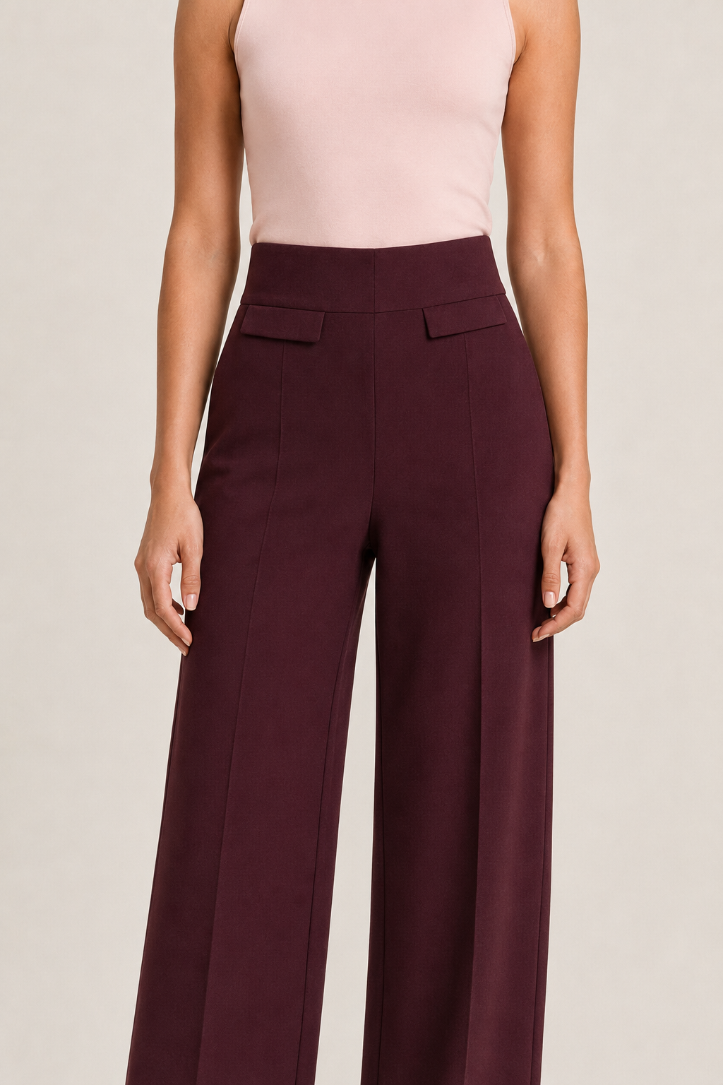 Leggin Hessed Couture de pierna ancha — Vino