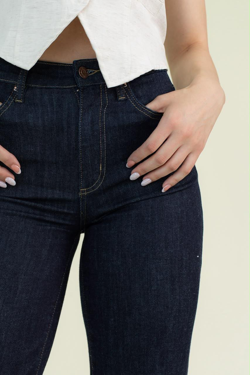 Jeans JS Denim wide leg en índigo oscuro — Índigo oscuro
