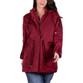 Chamarra rompevientos con forro y gorro desmontable — Dark Red