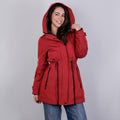 Gabardina rompevientos larga con capucha — Red