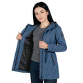 Gabardina rompevientos con capucha — Slate Blue