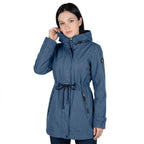 Gabardina rompevientos con capucha — Slate Blue