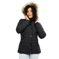 Chamarra capitonada con gorro desmontable — Black
