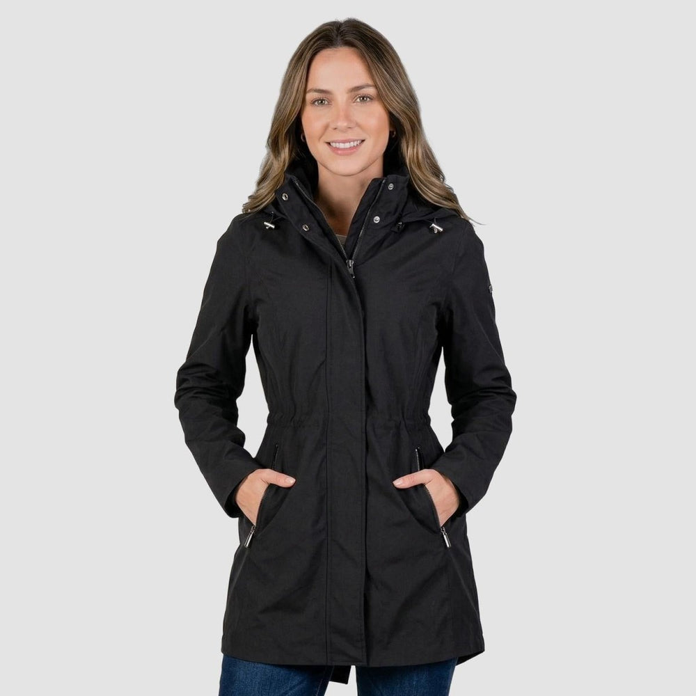 Gabardina softshell con bolsillos — Black