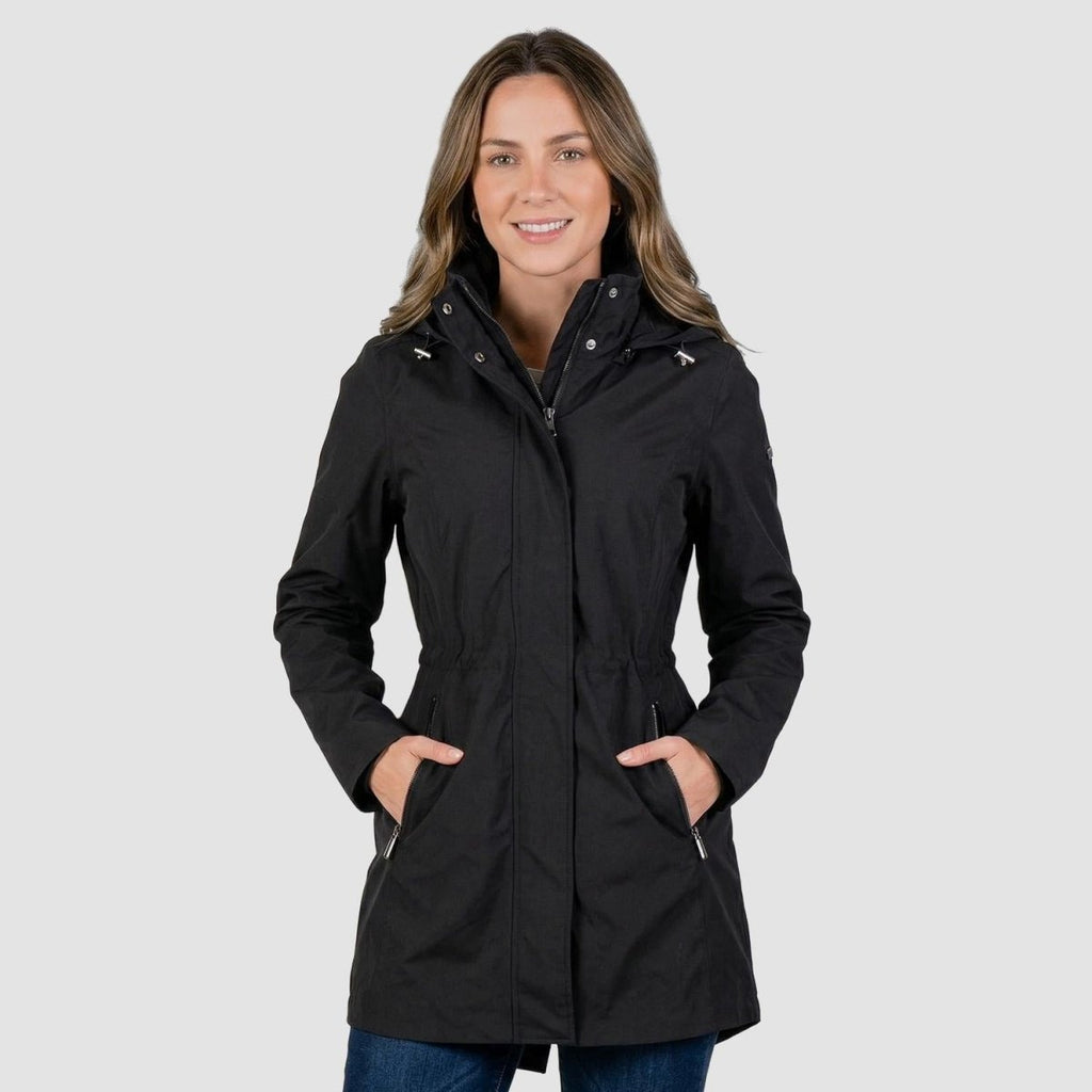 Gabardina softshell con bolsillos — Black