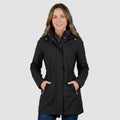 Gabardina softshell con bolsillos — Black
