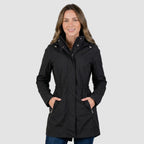 Gabardina softshell con bolsillos — Black