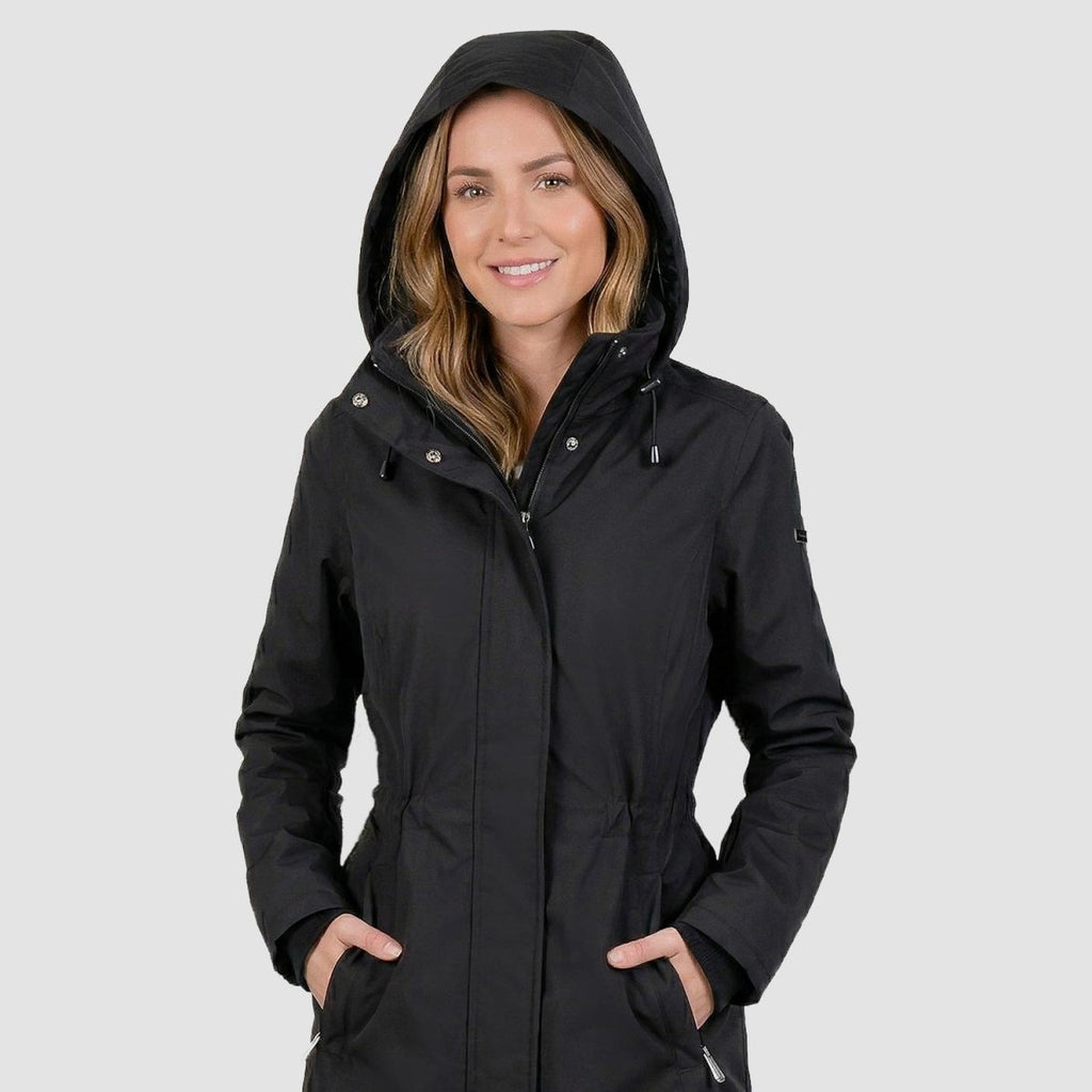 Gabardina softshell con bolsillos — Black