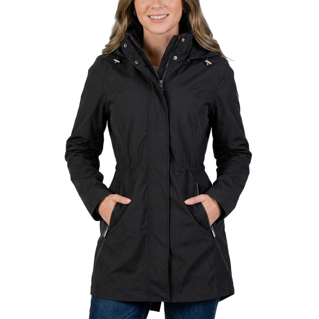 Gabardina softshell con bolsillos — Black