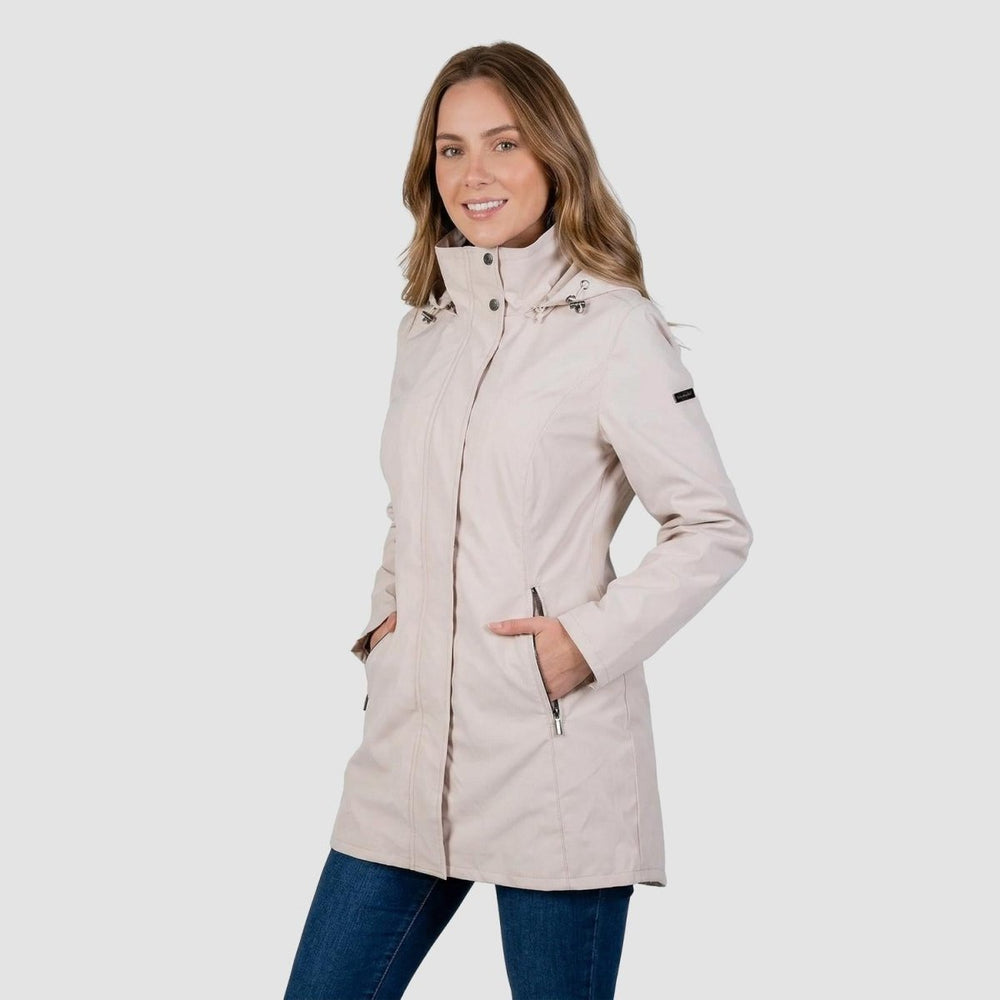 Gabardina softshell con bolsillos — Sand