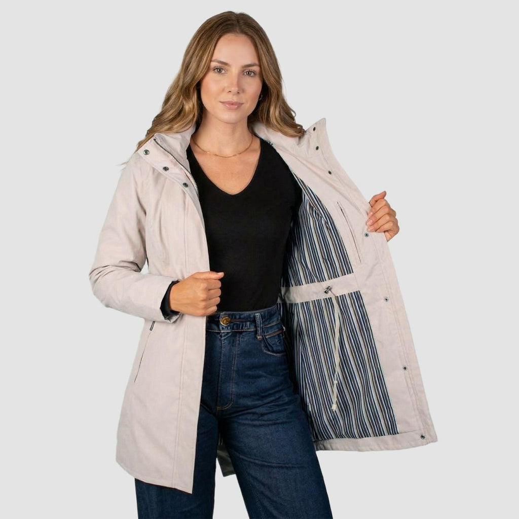 Gabardina softshell con bolsillos — Sand