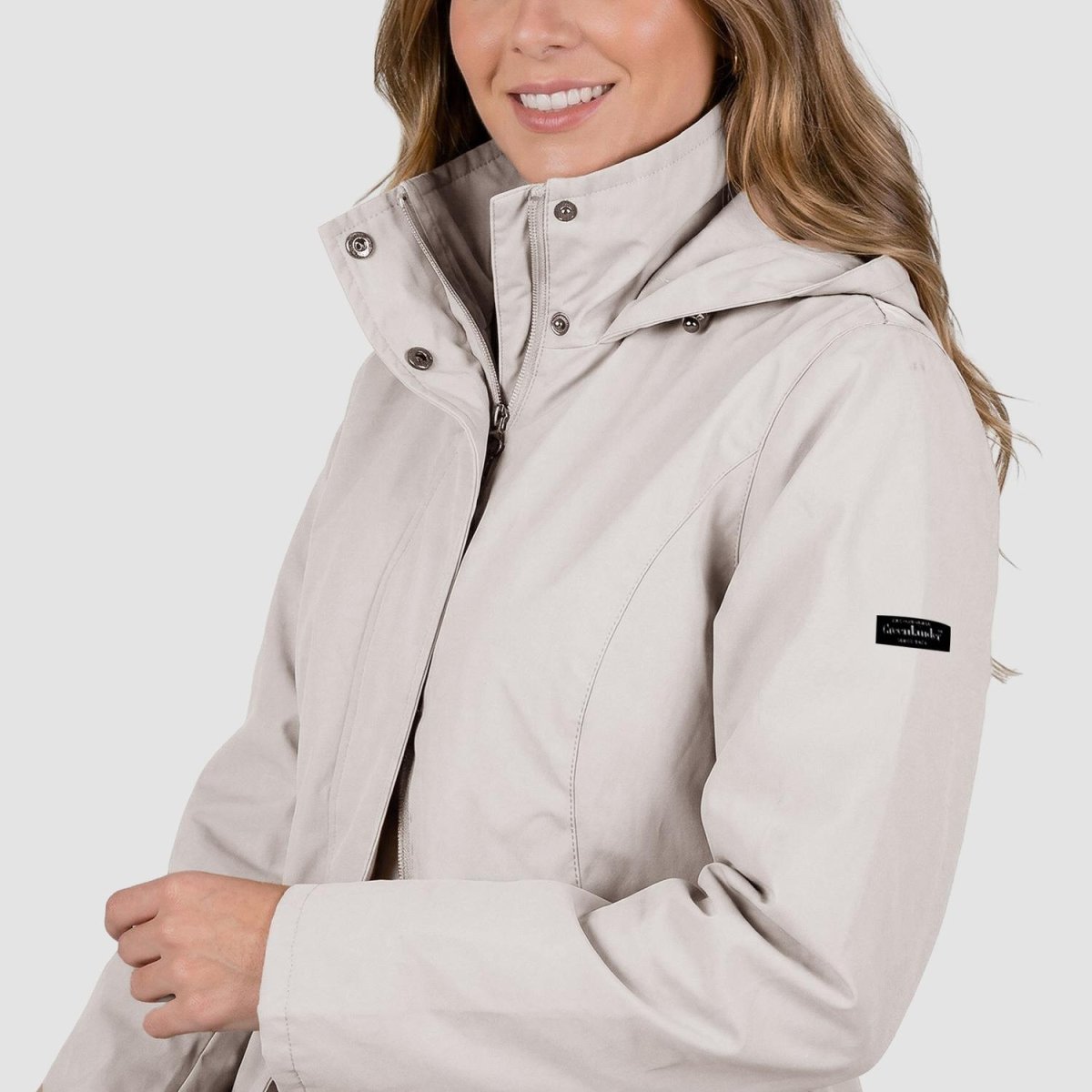 Gabardina softshell con bolsillos — Sand