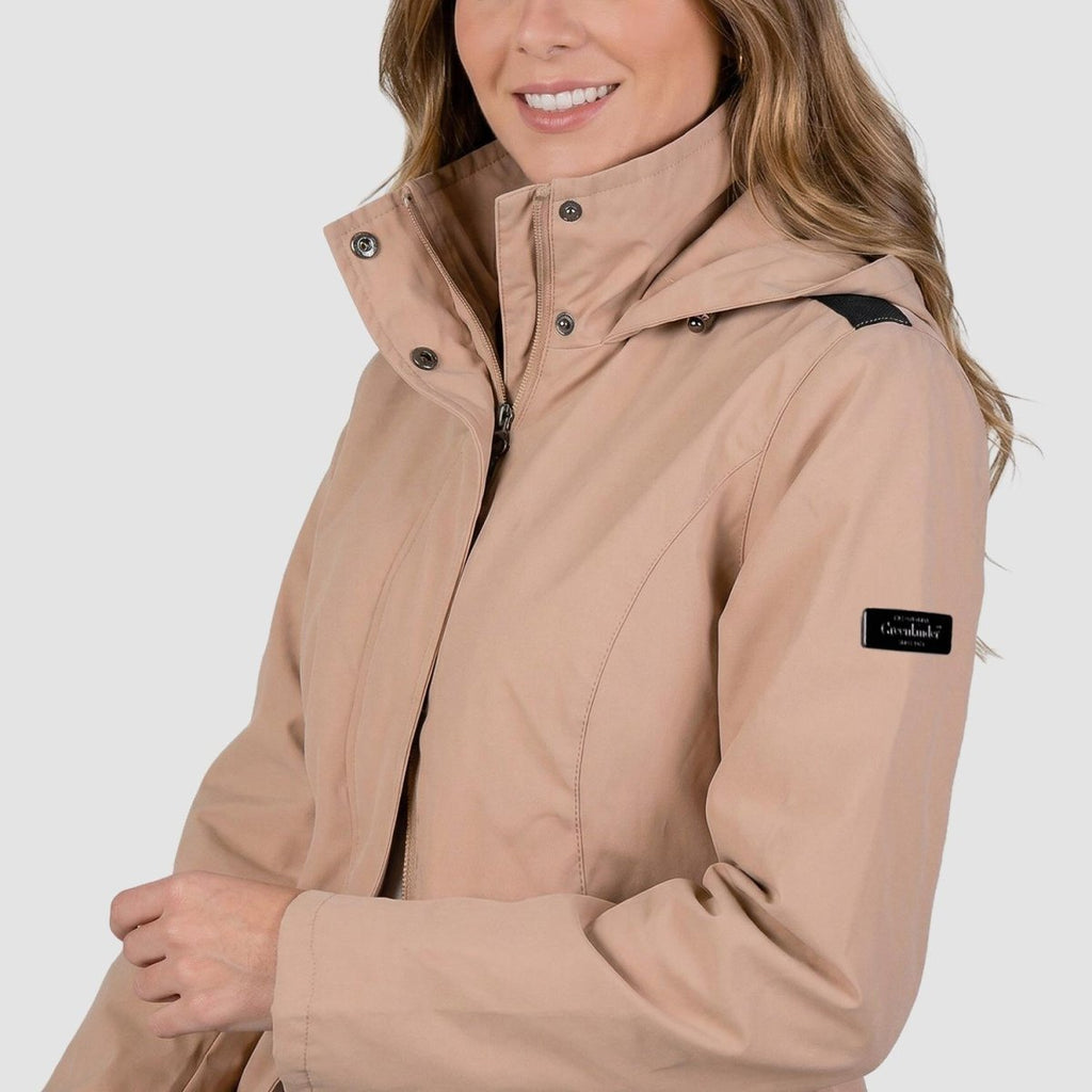 Gabardina softshell con bolsillos — Taupe