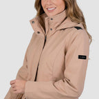 Gabardina softshell con bolsillos — Taupe