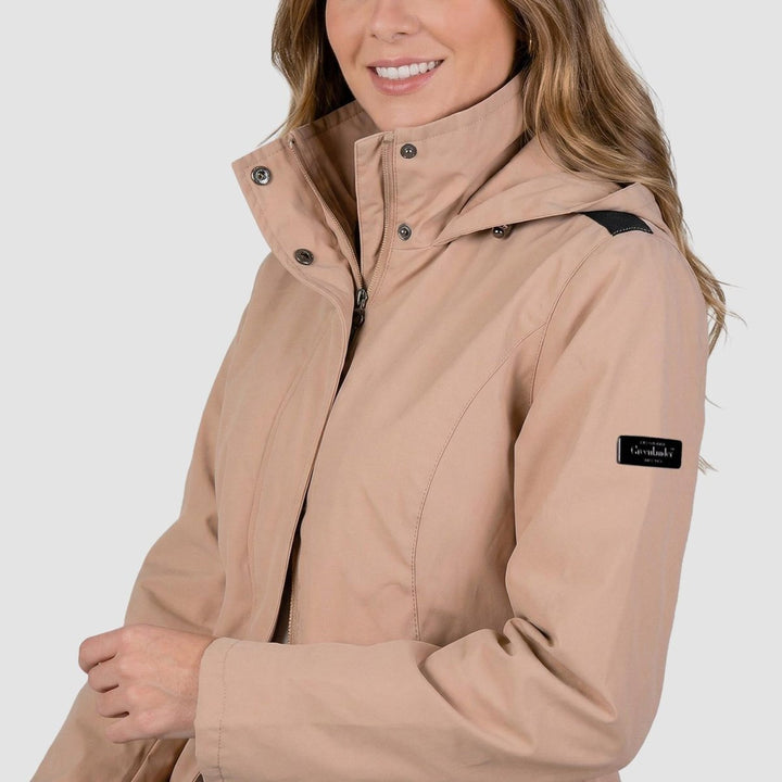 Gabardina softshell con bolsillos — Taupe