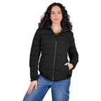 Chamarra capitonada stretch — Black