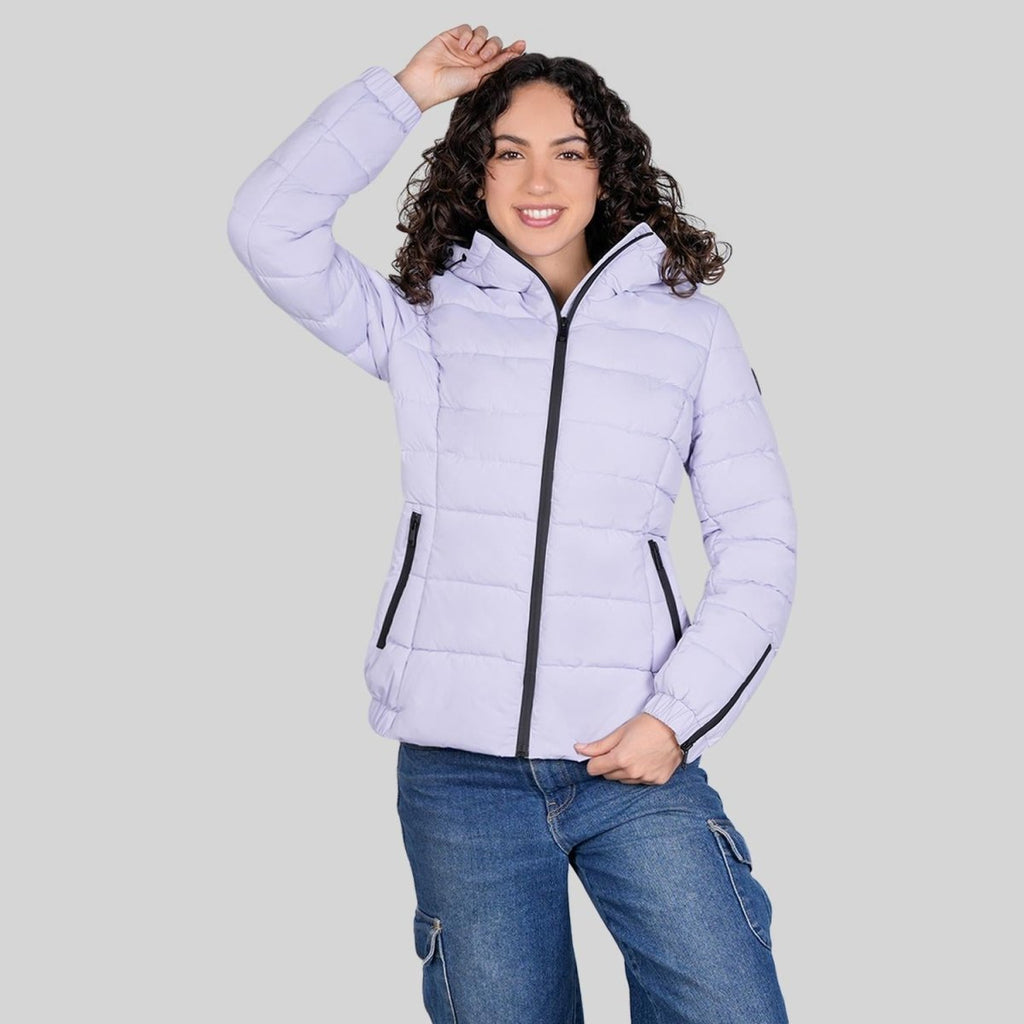 Chamarra capitonada stretch — Lilac