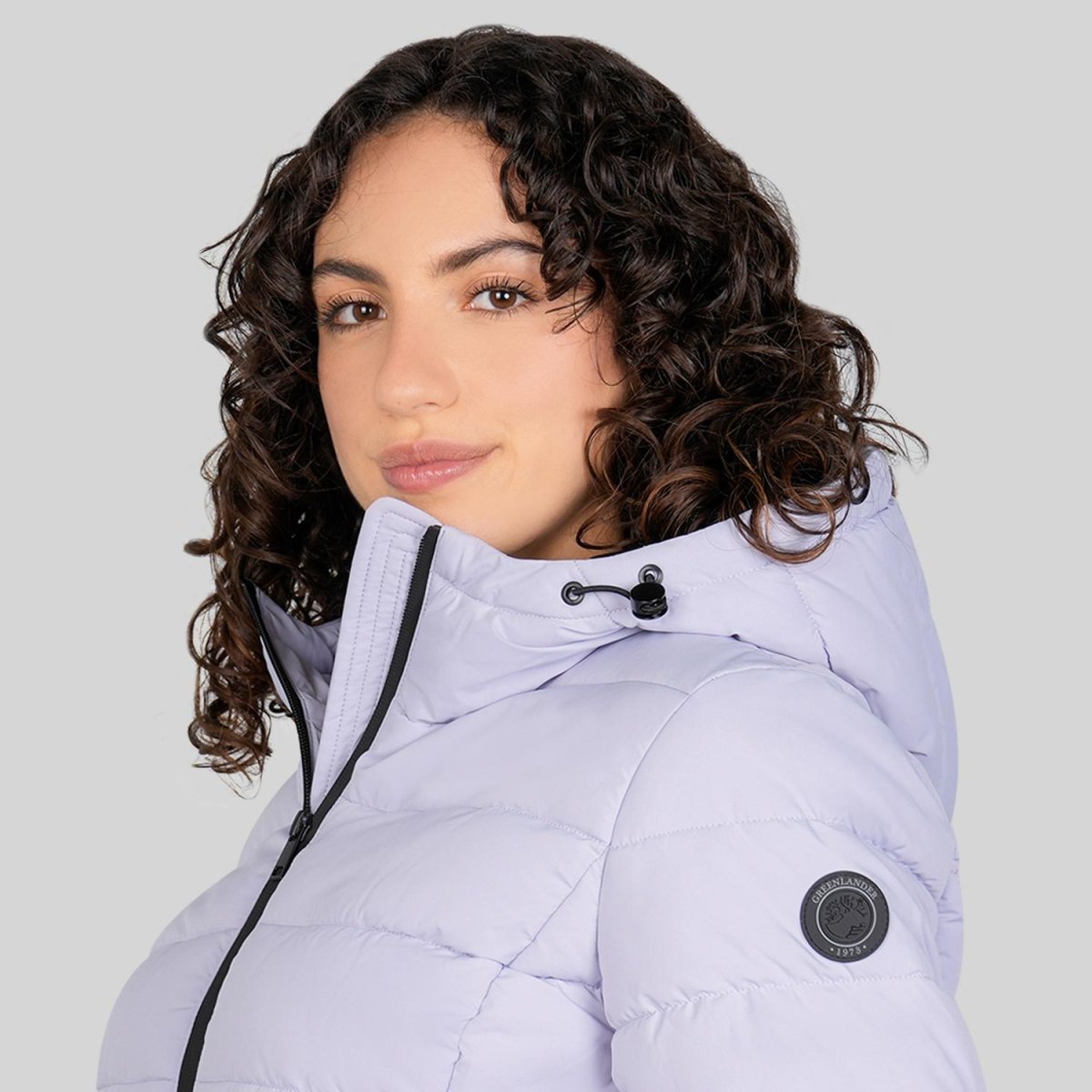 Chamarra capitonada stretch — Lilac