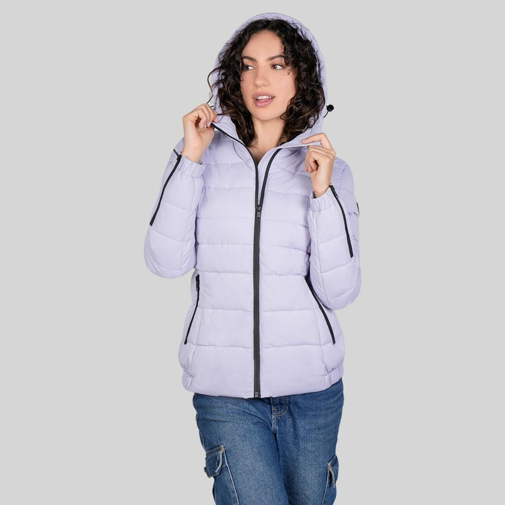 Chamarra capitonada stretch — Lilac