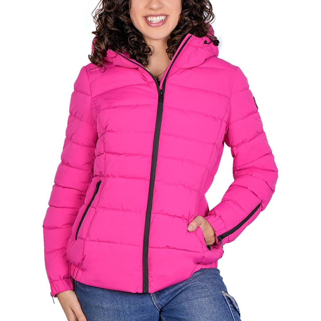 Chamarra capitonada stretch — Magenta