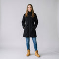 Chamarra larga con gorro desmontable — Black